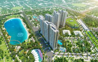 Những căn hộ Imperia Smart City có tầm nhìn ra hồ và công viên.